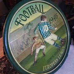 Large handmade wooden Vintage Soccer sign