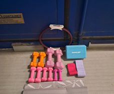 Variety weights + hip trainer etc