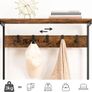 Rustic Coat Stand with Shoe Storage Bench Image 4