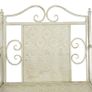 2 Seater Garden Bench 161 cm Steel White Image 4