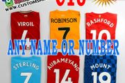 Premier League Jersey Number Printing