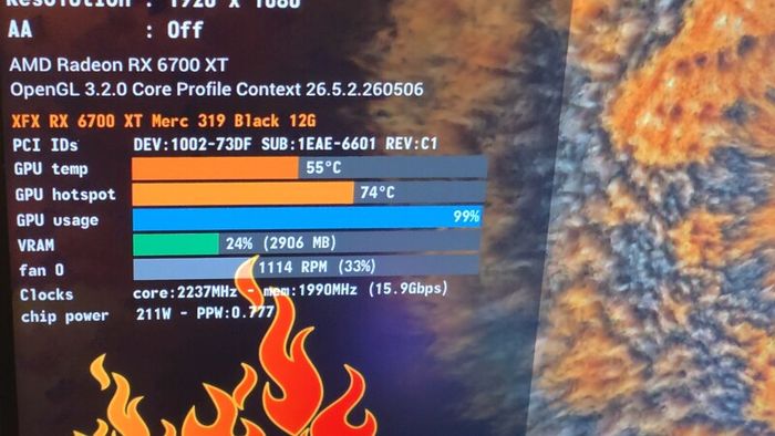 XFX Speedster MERC 319 RX 6700 XT 12GB Graphics Card, Excellent Condition, Fully Tested