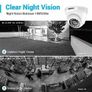 27422 ANNKE 4CH H.265 + 5MP Lite CCTV System DVR 4pcs Dome Cameras 2.0MP IR Night Vision Security White Image 2