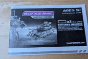 Vintage original Transformers instructions sheet for Deception Brawl 2007