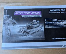 Vintage original Transformers instructions sheet for Deception Brawl 2007