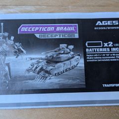 Vintage original Transformers instructions sheet for Deception Brawl 2007
