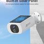 2K Solar Security Cameras Wireless Outdoor/Indoor, Integrated Solar Panel, Battery Camera, Color Night Vision, Spotlight Camera, 2-Way Talk, PIR Motion Detection, Alerts, Work with Alexa, C3 Image 2