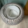 Clyde grey velvet lampshade 57x25cm Image 4
