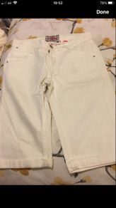 Girls denim shorts age 12
