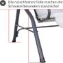 _Hollywood swing, sun canopy, garden swing, swing bench, swing, garden, indoor, balcony, terrace, light grey Image 5
