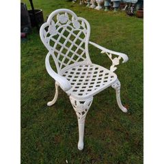 Cast Iron Chair  With Arms  Style H  H65