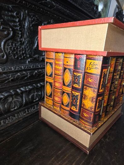 Faux Book Cabinet