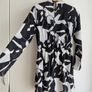 dress womens size S , black and white elegant dress with long sleeves like new Image 2