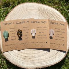 Guardian Angel Pocket Gemstone Thinking of You Gift Loss Angel Support Grief