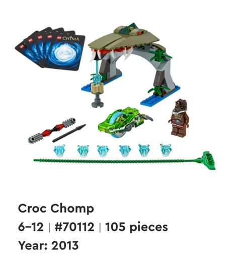 x2 Bundle - Lego Legends Of Chima Sets - 70111 & 70112 - With x2 Figures, x10 Trading Cards, x2 Power Up Speedors, Weapons, Instruction Manuel, Etc...