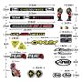 Reflective Decor Stickers for Car Motorcycle Scooter Mountain Biking Sponsor Decals Covering Helmet Scratches Image 2