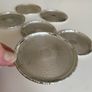 Set of six silver plated coasters Image 2