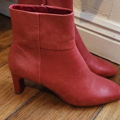Red Ankle Boots from Mango size 38/5