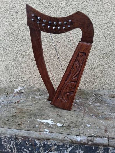 Lap Harp or model Harp handcarved