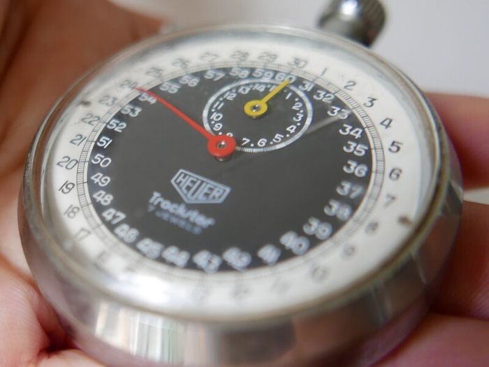 Vintage Heuer Trackstar Timer Stopwatch-works well