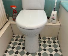Raised Ceramic Toilet and cistern