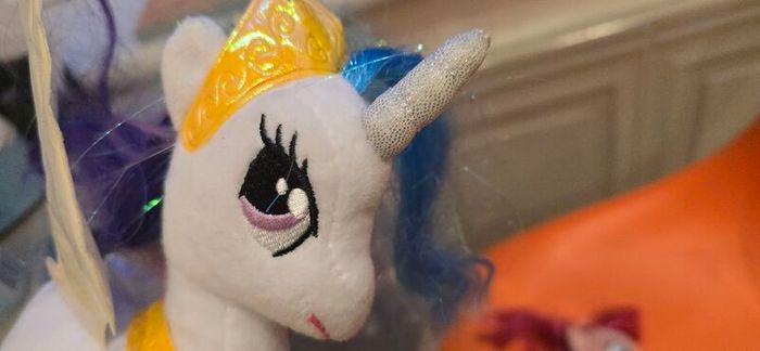 Duo of TY Beanie Babies Pinkie Pie and Princess Celestia Plush MLP G4 My Little Pony  2017