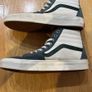 Vans Old Skool trainers in varsity canvas with blue suede Image 5