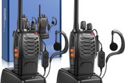 NEW SALE | Walkie Talkies Long Range 2Pcs, Walkie Talkies for Adults with Rechargeable Batteries, 2 Way Radio with LED Light Earpieces 16CH Supports VOX Function