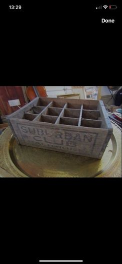 Old Surburban Bottle Box Crate