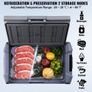 12 Volt Car Refrigerator Fridge, 15 L Single Zone Portable Freezer, Adjustable Range, 12/24V DC and 100-240V AC Compressor Cooler for Outdoor, Camping, RV Image 3