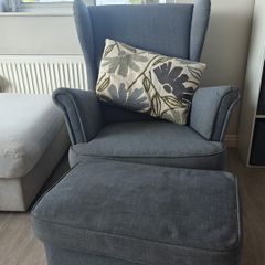 Strandmon Ikea Armchair And Footstool