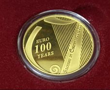 2022 100 euro GOLD PROOF IRISH COIN, 100th anniversary of the Treaty