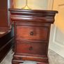 Solid Mahogany Super King Sleigh Bed + 2  Lockers Image 6