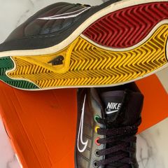 Nike Black Leather White Rasta