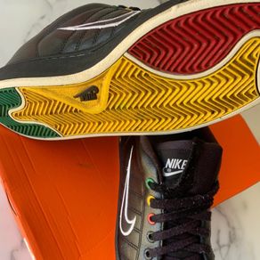 Nike Black Leather White Rasta