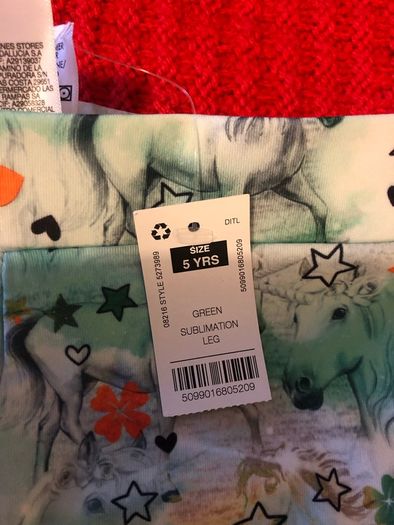 Girls new leggings age 5