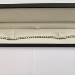 Brand New 925 Hallmarked Silver Tennis Bracelet