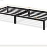 Metal Single Bed Frame and mattress Image 2