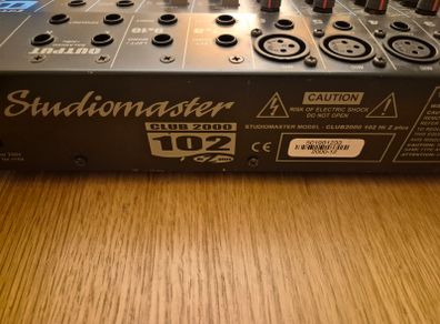 Studiomaster Club 2000 102 Hiz Plus sound mixer