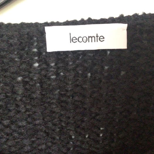 Lecomte Ladies Black wool blend stylish jumper size 12 price includes postage