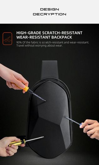 Men Shoulder Bags Black USB Charging Crossbody Bags Waterproof Casual Travel Messenger Bag Male Fit For 7.9 Inch iPad