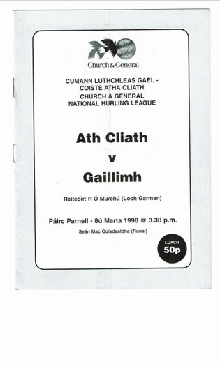 GAA programmes 1997-2000 (Dublin hurling)