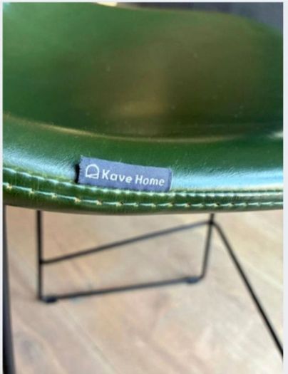 faux leather kitchen stools (4)
