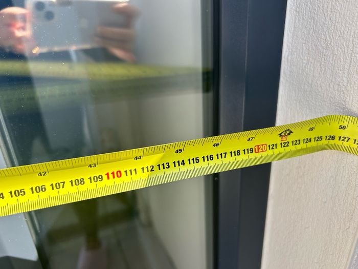 front door frame &  glass panel