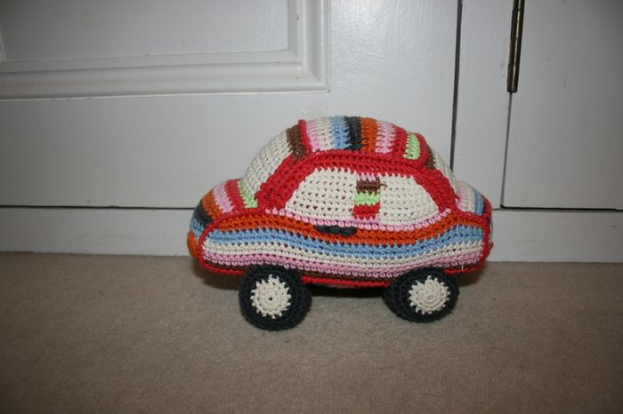 Marie-Claire Petit Crochet Car Toy with Rattle