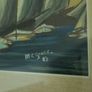 Elegant Framed Sailing Boat Artwork Large Statement Piece 64cm x 54cm Image 6