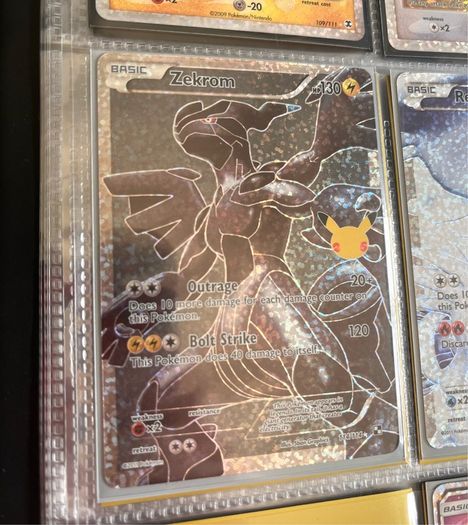 Pokemon TCG Reshiram 113/114 & Zekrom 114/114 Celebrations 25th Anniversary Pair