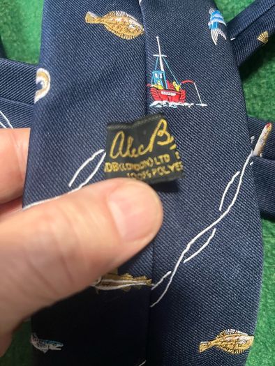 Vintage "Fishing"necktie ( 1970s)