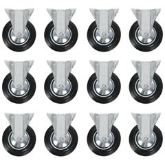 12 pcs Fixed Casters 160 mm