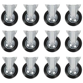 12 pcs Fixed Casters 160 mm
